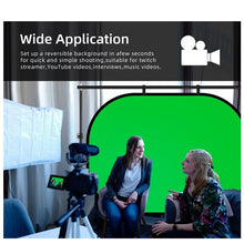 Load image into Gallery viewer, Photography Reflector Portable Chromakey Backdrop Green Screen Background Backdrops For YouTube Video Studio 100x150cm 2 in 1