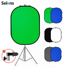 Load image into Gallery viewer, Photography Reflector Portable Chromakey Backdrop Green Screen Background Backdrops For YouTube Video Studio 100x150cm 2 in 1