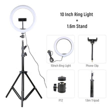 Load image into Gallery viewer, 13 inches LED Round Flash Ring Lamp