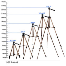 Load image into Gallery viewer, FOSOTO WT3130 Profesional Aluminum Mini Tripods Camera Tripod Stand With Smartphone Holder For DSLR Camera Phone Smartphone