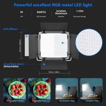 Load image into Gallery viewer, 660 RGB Led Light with APP Control Kit