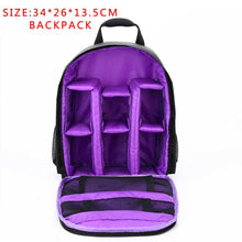 Load image into Gallery viewer, Multi-functional Camera Bag Photo Backpack Waterproof Large Capacity Portable Travel DSLR Camera Bag Digital Cameras Bag
