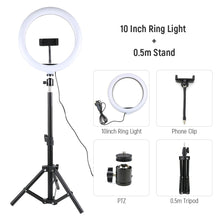 Load image into Gallery viewer, 13 inches LED Round Flash Ring Lamp