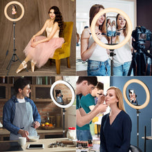 Load image into Gallery viewer, 13 inches LED Round Flash Ring Lamp