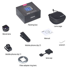 Load image into Gallery viewer, Ulanzi Anamorphic Lens For iPhone 12 Pro Max X 1.33X 1.55X Wide Screen Video Widescreen Slr Movie Videomaker Filmmaker